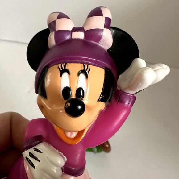 Vintage Minnie Mouse Goofy Roadster Racer Figures Rubber Replacement Toy - Picture 3 of 10